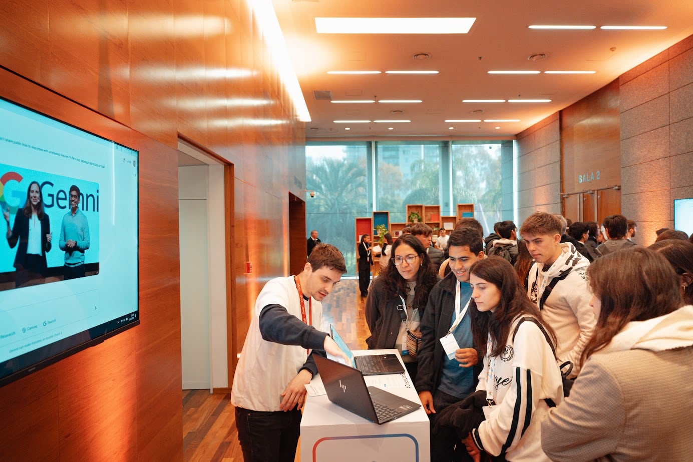 Google: eventos tecnológicos, vista principal