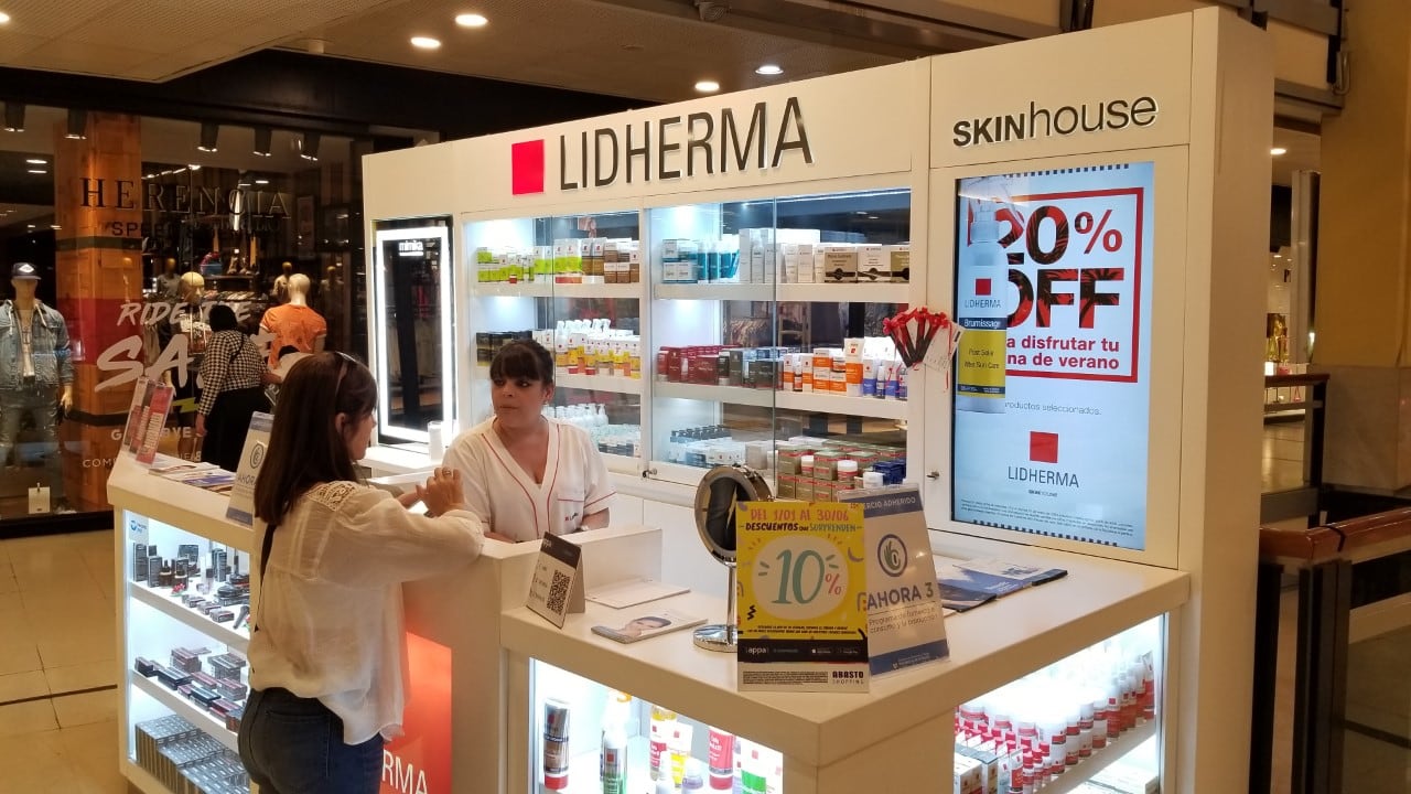 Lidherma: retail, vista principal