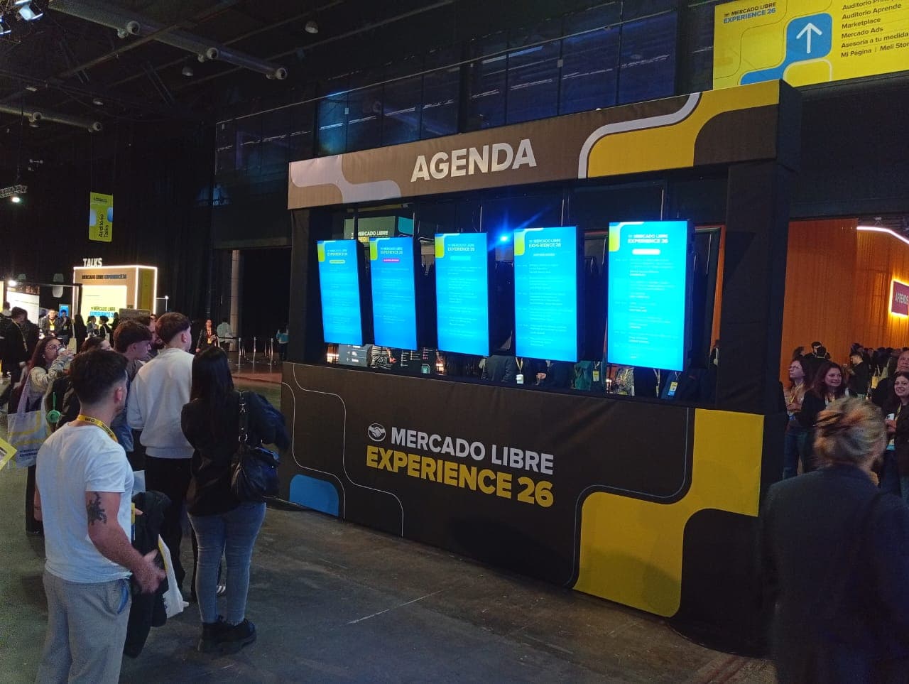 Mercado Libre: eventos, vista principal